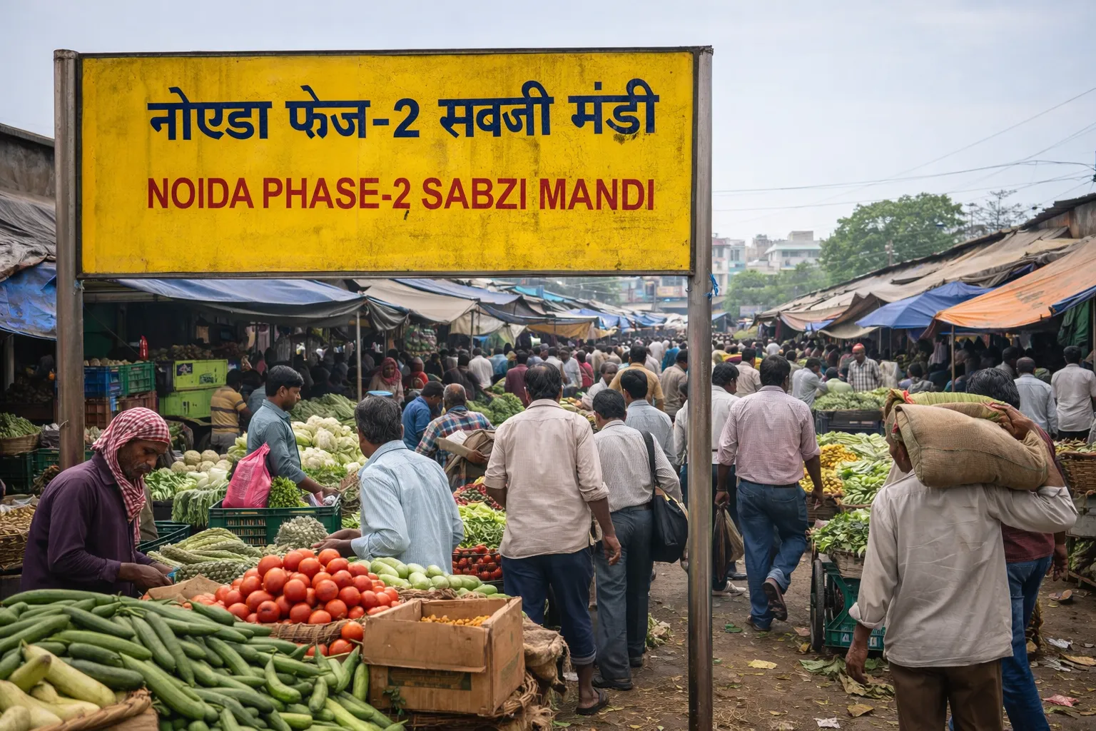 नोएडा फेज-2 सब्जी मंडी